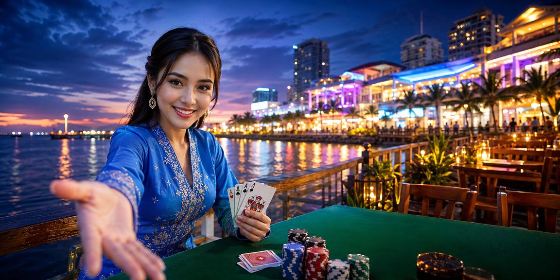Remaja bermain Teen Patti dengan pakaian tradisional di Malaysia